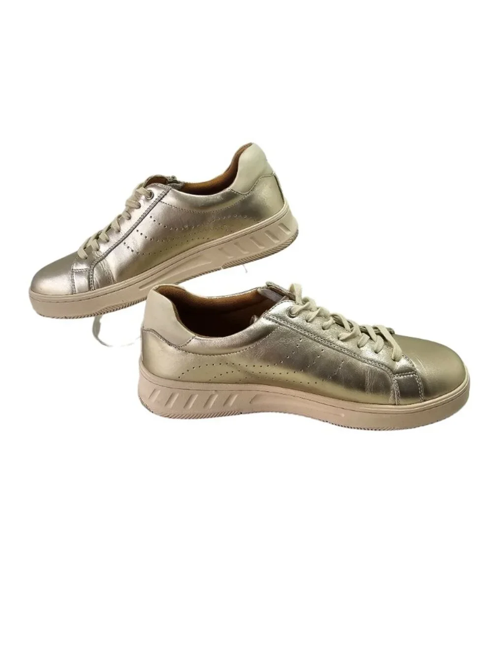 Hush Puppies metallic gold